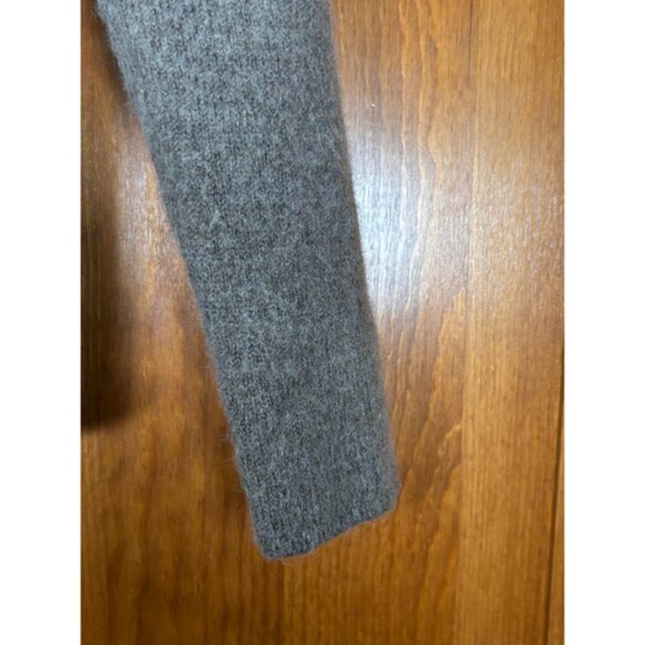 Vince Sweater Alpaca Blend Pullover Draped Cowl Neck Heather Gray Women's Large - Picture 4 of 8